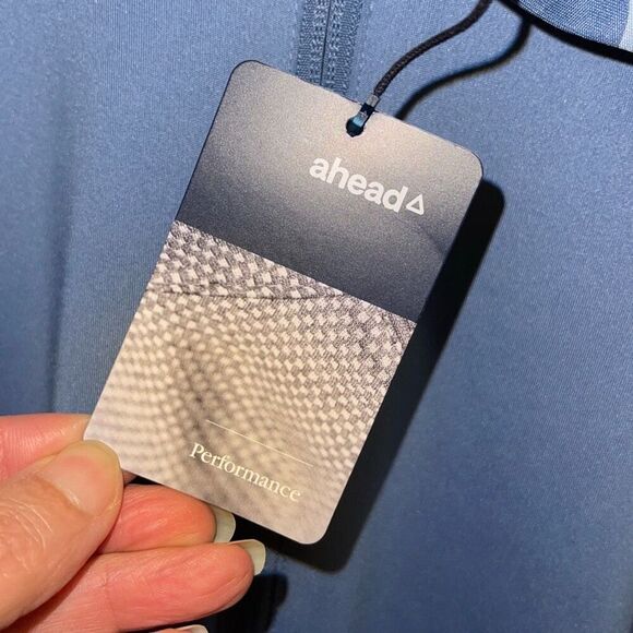 Ahead Performance Mens Raglan Sleeve Camo Trim Hooded Sweatshirt Blue XL NWT - Picture 4 of 9